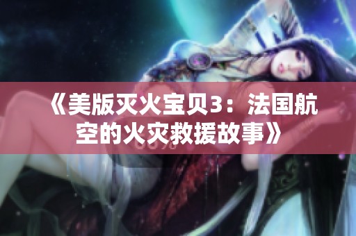 《美版灭火宝贝3：法国航空的火灾救援故事》
