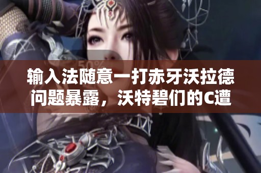 输入法随意一打赤牙沃拉德问题暴露，沃特碧们的C遭重写解析