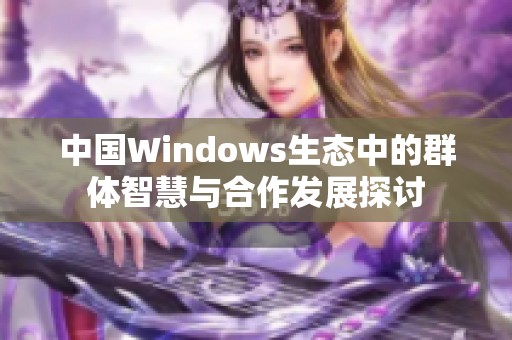 中国Windows生态中的群体智慧与合作发展探讨