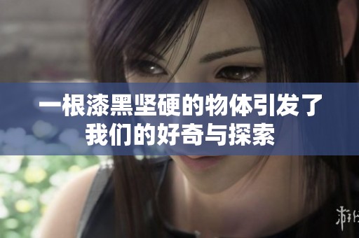 一根漆黑坚硬的物体引发了我们的好奇与探索
