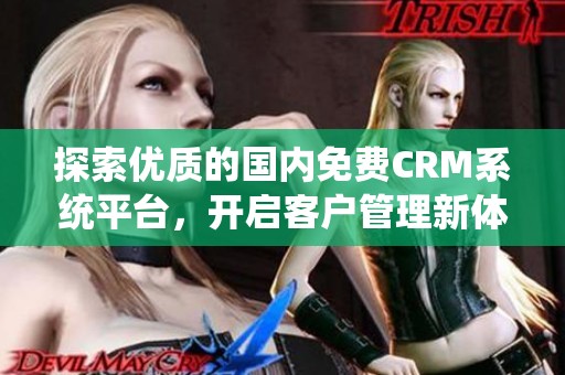 探索优质的国内免费CRM系统平台，开启客户管理新体验