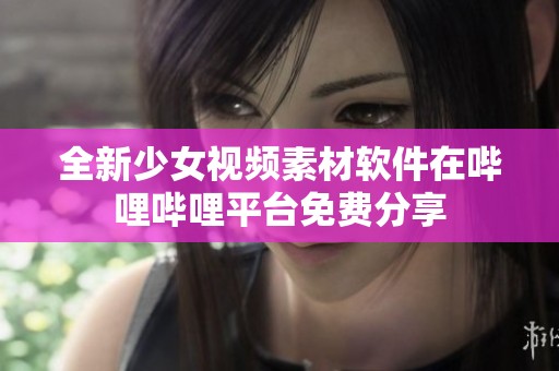 全新少女视频素材软件在哔哩哔哩平台免费分享