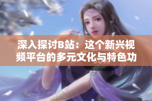 深入探讨B站：这个新兴视频平台的多元文化与特色功能