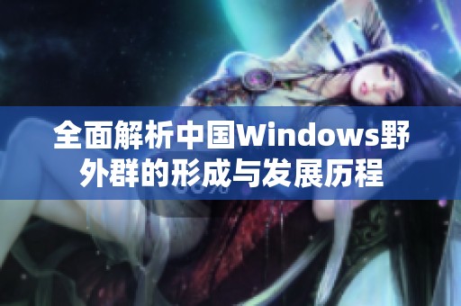全面解析中国Windows野外群的形成与发展历程
