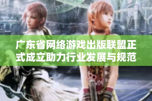 广东省网络游戏出版联盟正式成立助力行业发展与规范化管理