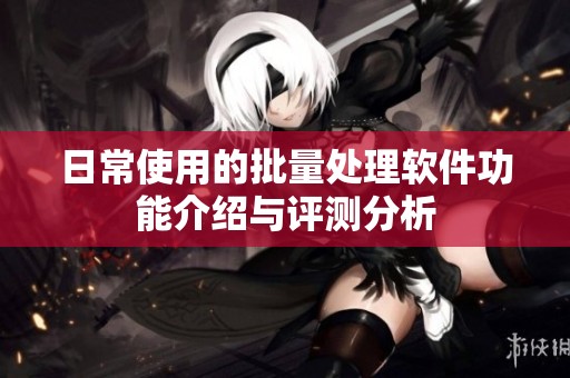 日常使用的批量处理软件功能介绍与评测分析
