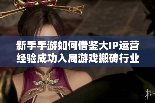 新手手游如何借鉴大IP运营经验成功入局游戏搬砖行业