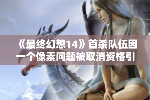 《最终幻想14》首杀队伍因一个像素问题被取消资格引发热议