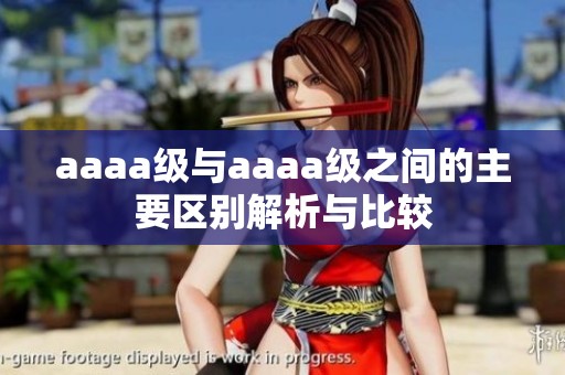 aaaa级与aaaa级之间的主要区别解析与比较