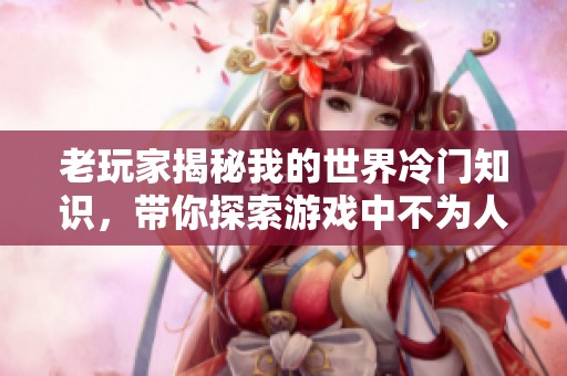 老玩家揭秘我的世界冷门知识，带你探索游戏中不为人知的奥秘