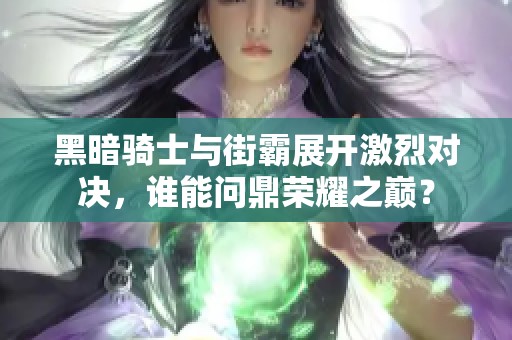 黑暗骑士与街霸展开激烈对决，谁能问鼎荣耀之巅？