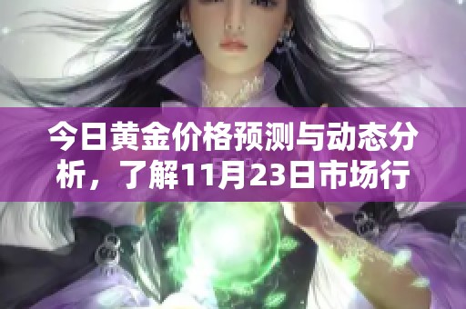 今日黄金价格预测与动态分析，了解11月23日市场行情
