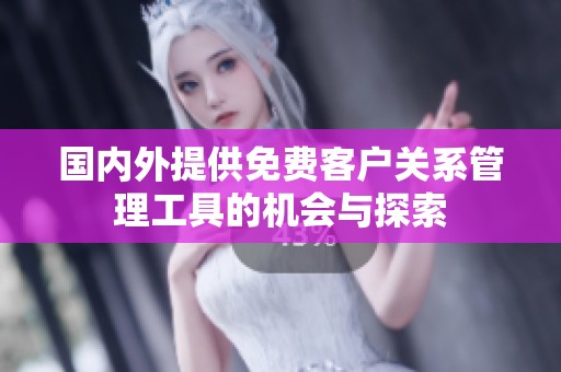 国内外提供免费客户关系管理工具的机会与探索