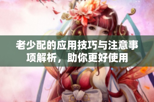 老少配的应用技巧与注意事项解析，助你更好使用