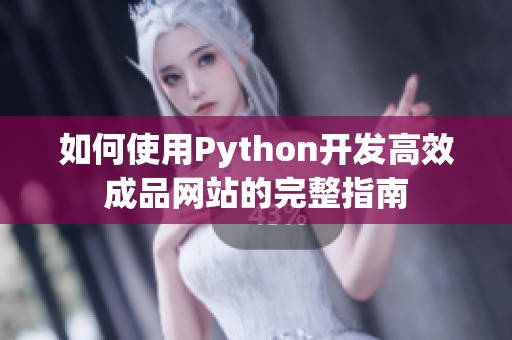 如何使用Python开发高效成品网站的完整指南