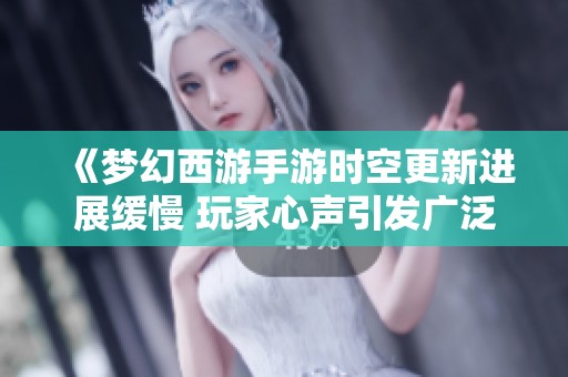 《梦幻西游手游时空更新进展缓慢 玩家心声引发广泛讨论与关注》