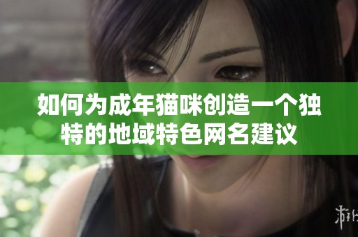 如何为成年猫咪创造一个独特的地域特色网名建议