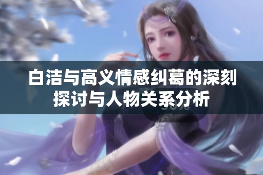 白洁与高义情感纠葛的深刻探讨与人物关系分析