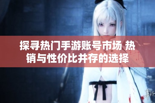 探寻热门手游账号市场 热销与性价比并存的选择