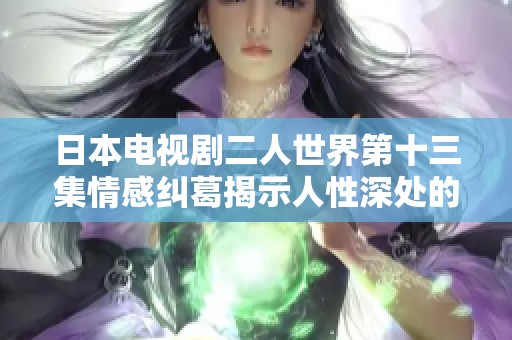日本电视剧二人世界第十三集情感纠葛揭示人性深处的复杂关系