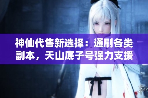 神仙代售新选择：通刷各类副本，天山底子号强力支援