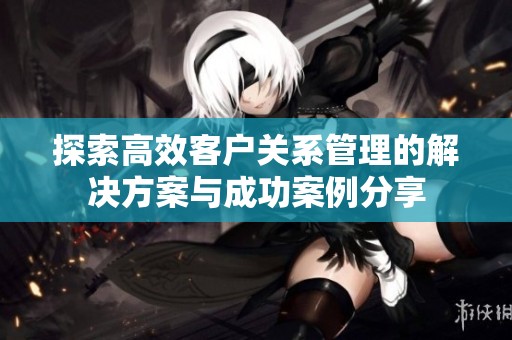 探索高效客户关系管理的解决方案与成功案例分享