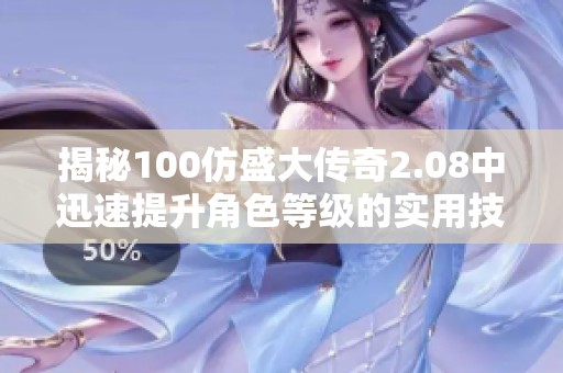 揭秘100仿盛大传奇2.08中迅速提升角色等级的实用技巧与方法