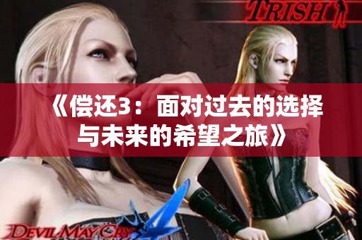 《偿还3：面对过去的选择与未来的希望之旅》