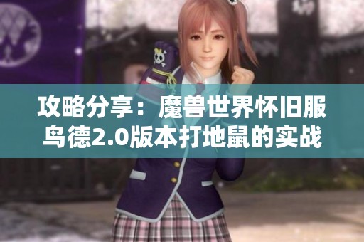 攻略分享：魔兽世界怀旧服鸟德2.0版本打地鼠的实战体验与效果分析