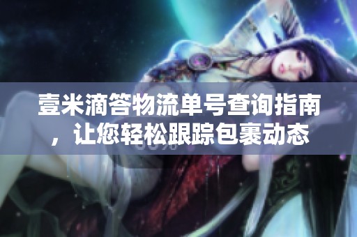 壹米滴答物流单号查询指南，让您轻松跟踪包裹动态