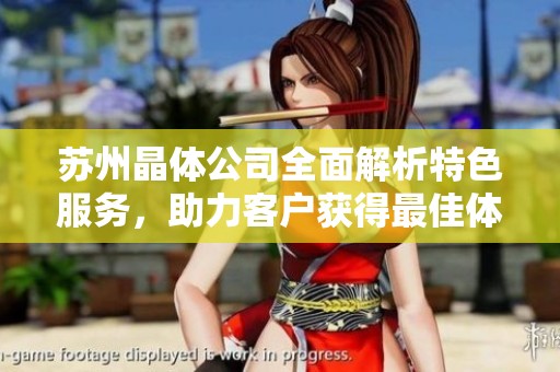 苏州晶体公司全面解析特色服务，助力客户获得最佳体验与方案