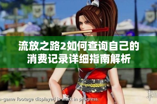 流放之路2如何查询自己的消费记录详细指南解析