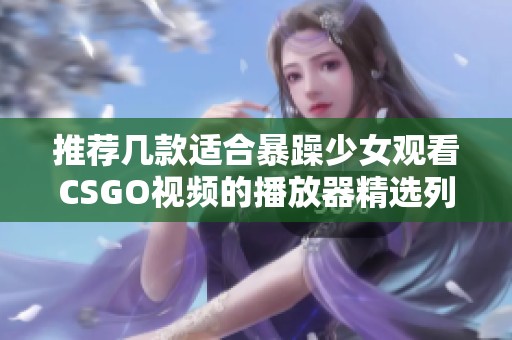 推荐几款适合暴躁少女观看CSGO视频的播放器精选列表