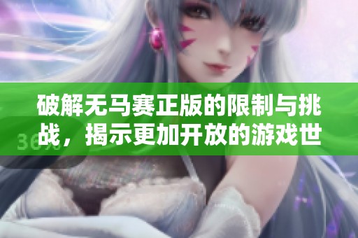 破解无马赛正版的限制与挑战，揭示更加开放的游戏世界