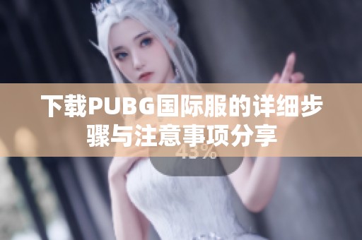 下载PUBG国际服的详细步骤与注意事项分享