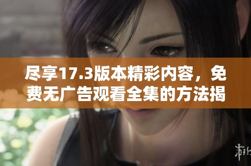 尽享17.3版本精彩内容，免费无广告观看全集的方法揭秘