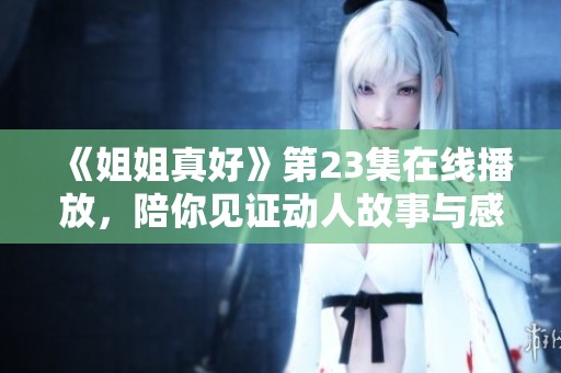 《姐姐真好》第23集在线播放，陪你见证动人故事与感人瞬间