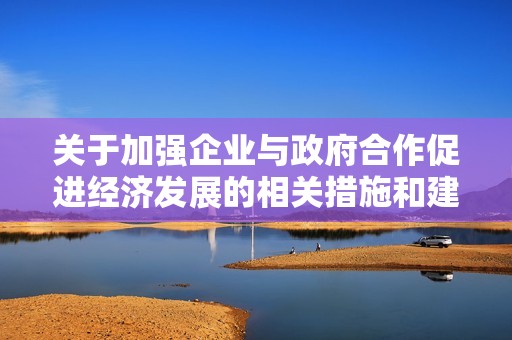 关于加强企业与政府合作促进经济发展的相关措施和建议