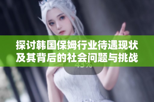 探讨韩国保姆行业待遇现状及其背后的社会问题与挑战