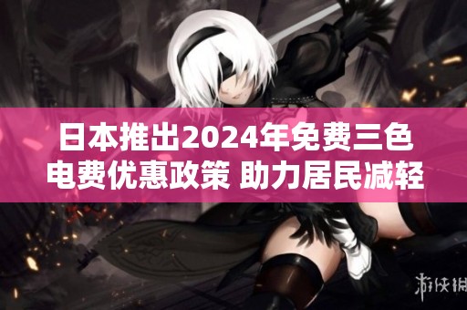 日本推出2024年免费三色电费优惠政策 助力居民减轻生活负担