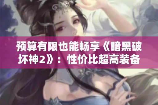 预算有限也能畅享《暗黑破坏神2》：性价比超高装备推荐与属性解析