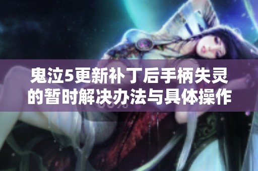 鬼泣5更新补丁后手柄失灵的暂时解决办法与具体操作指南