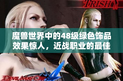 魔兽世界中的48级绿色饰品效果惊人，近战职业的最佳选择解析
