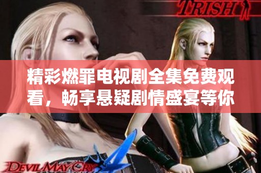 精彩燃罪电视剧全集免费观看，畅享悬疑剧情盛宴等你来体验