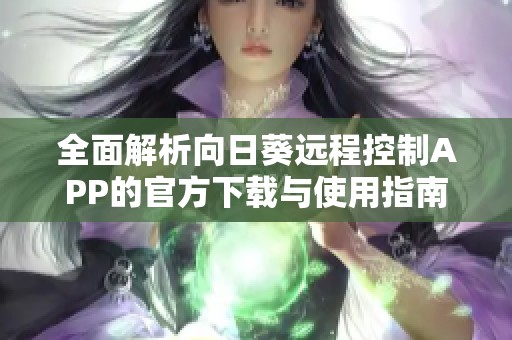 全面解析向日葵远程控制APP的官方下载与使用指南