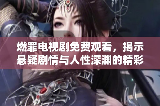 燃罪电视剧免费观看，揭示悬疑剧情与人性深渊的精彩体验