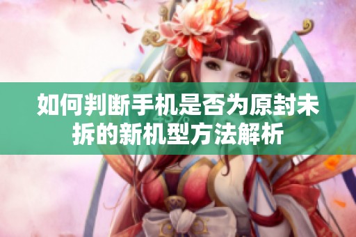 如何判断手机是否为原封未拆的新机型方法解析