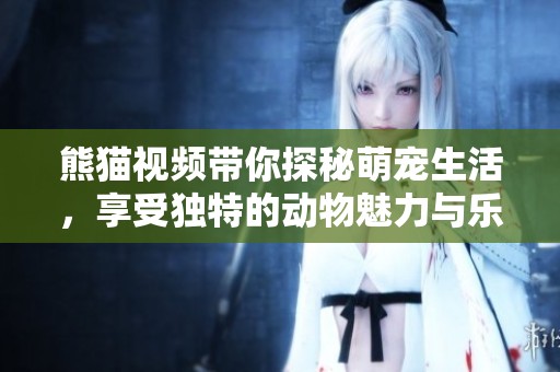 熊猫视频带你探秘萌宠生活，享受独特的动物魅力与乐趣