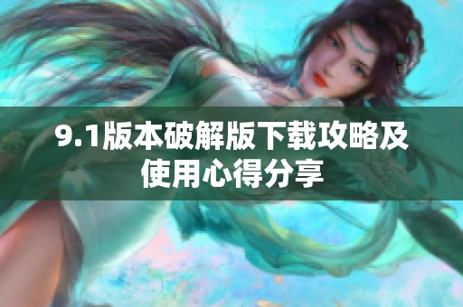 9.1版本破解版下载攻略及使用心得分享